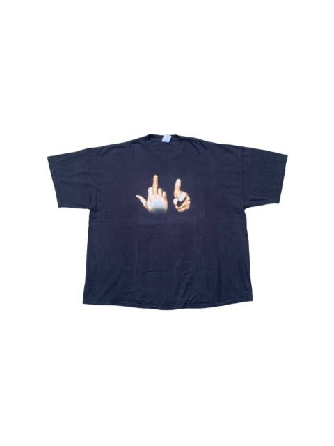 Other Designers Band Tees - Vintage Fuck You Hand Sign Asap Rocky Tshirt