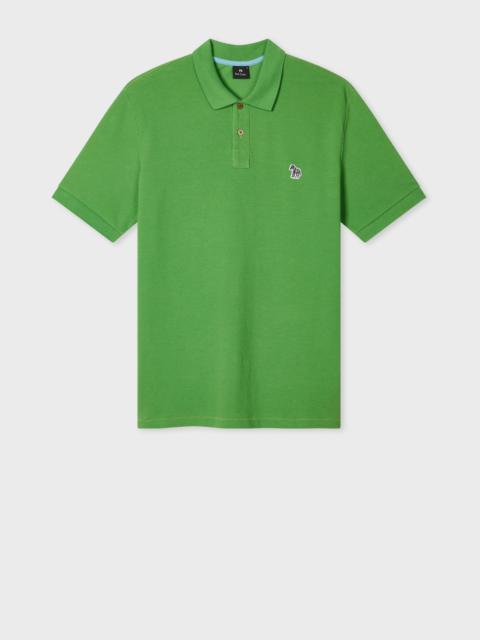Paul Smith Mid Green Organic Cotton Zebra Polo Shirt