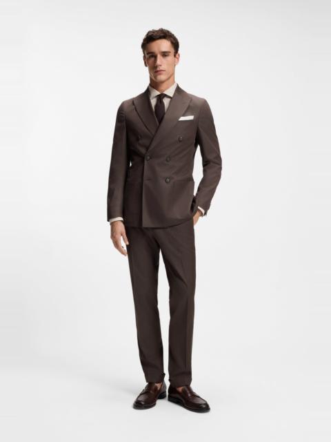 BOSS TWO-PIECE SLIM-FIT SUIT IN STRETCH COTTON