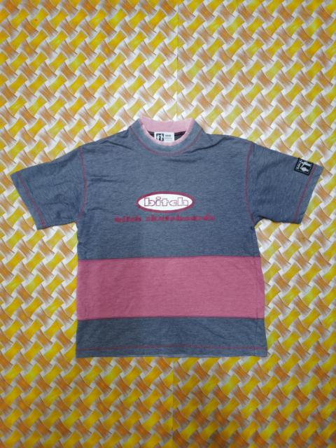 Other Designers Vintage - Vintage BITCH skateboards Stripe T-shirt