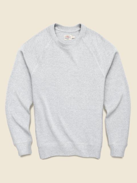FAHERTY Legend Sweater Crew - Light Grey