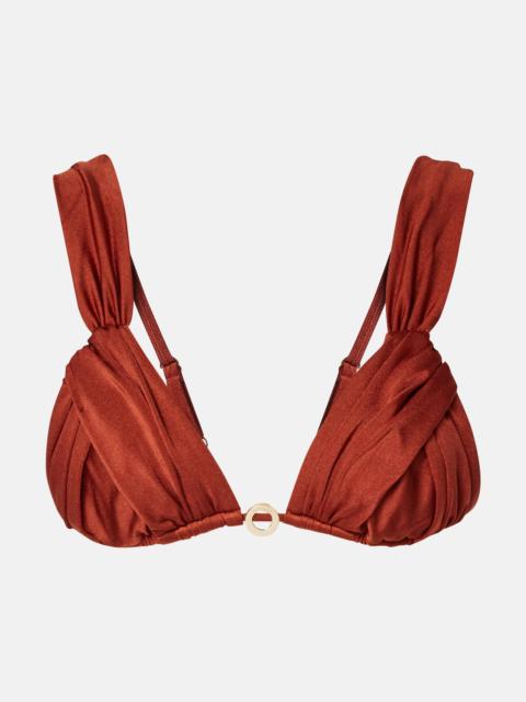 BANANHOT Ari gathered bikini top
