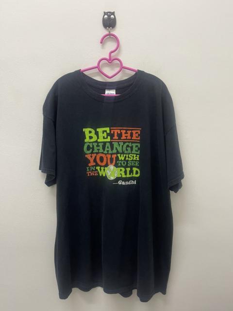 Other Designers Rap Tees - Rare Vintage GANDHI Wording Tee