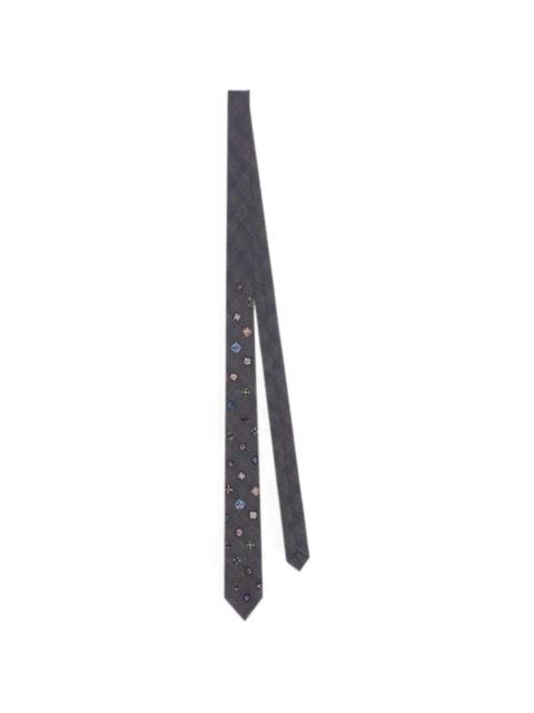 Dries Van Noten Dries Van Noten Men Embroidered Wool Tie