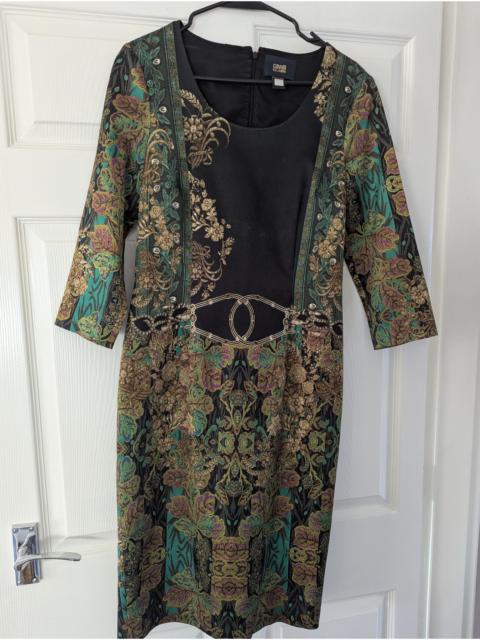 Roberto Cavalli Geometric Floral Pattern Dress Green