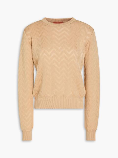 Missoni Crochet-knit cotton-blend sweater