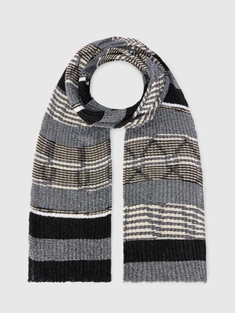 Missoni Ribbed wool and viscose scarf