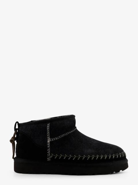 UGG Ugg Classic Ultra Mini Biarritz Suede Ankle Boots Black
