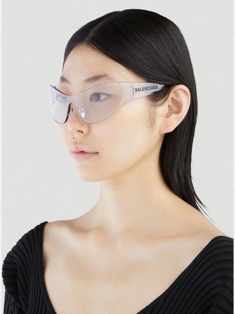 BALENCIAGA NEW BALENCIAGA BB0257S 002 SUNGLASSES CLEAR SHIELD UNISEX