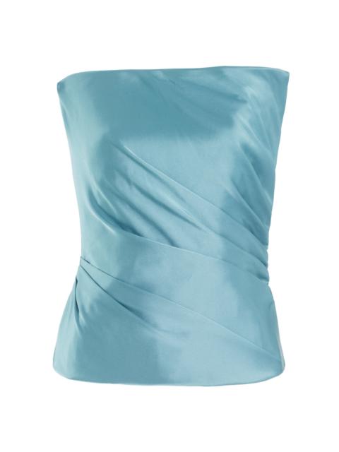 Paris Georgia Structured Bodice Top blue