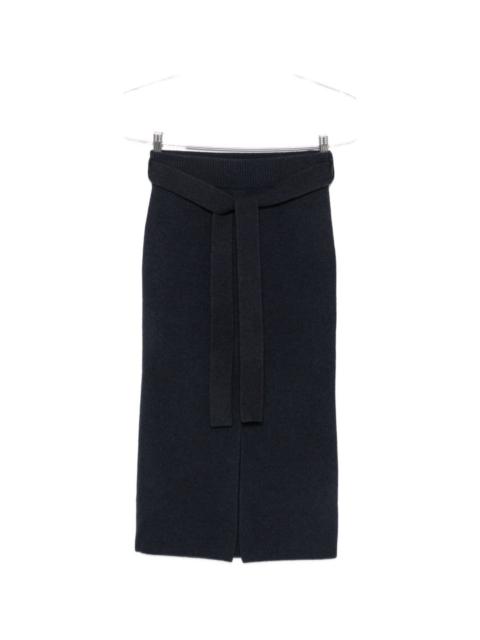 EMPORIO ARMANI Wool midi skirt