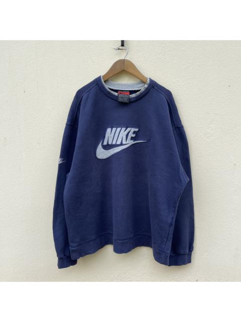 Nike Vintage 90s Nike Spellout Back Swoosh Crewneck Pullover