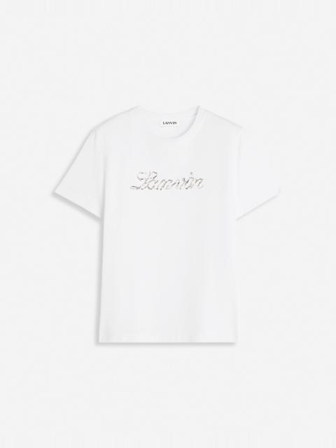 Lanvin LANVIN BEAD EMBROIDERED T-SHIRT
