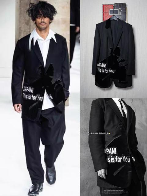Yohji Yamamoto Yohji Yamamoto 17aw velvet samurai suit