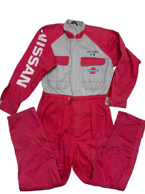 Other Designers Other - Vintage Nissan velvet big logo coverall uniform worker