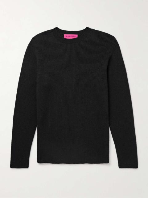 The Elder Statesman $795 The Elder Statesman Black Heavy Delicash Crew Sweater