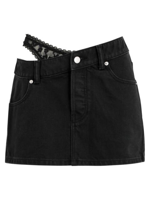 alexanderwang.t Alexanderwang.t Underwear-effect Denim Mini Skirt