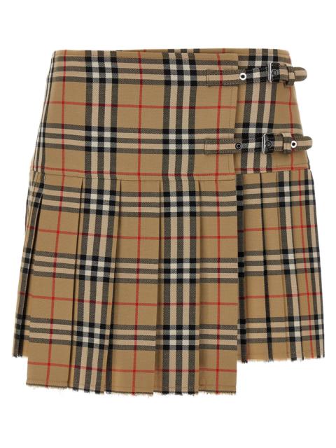 Burberry Kilt Skirt Skirts Beige