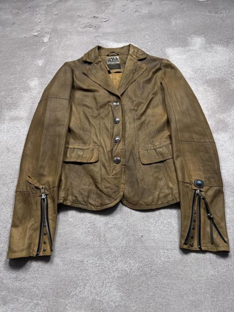 Other Designers Japanese Brand - LGB Kmrii 14th Addiction IfSixWasNine Style Leather Jacket