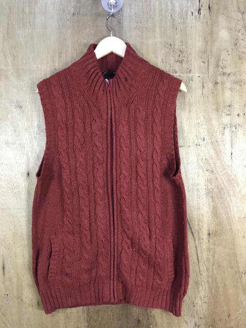 Other Designers Uniqlo - Uniqlo ZipUp Giant Braid Cable Knit Vest #3073
