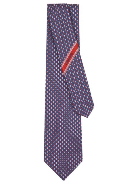 FERRAGAMO Ferragamo Men Barzio7j Bicolor Gancini Jacquard Tie
