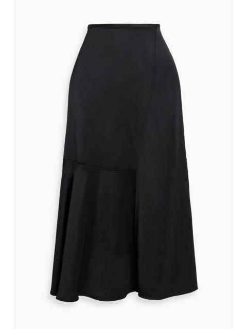Jil Sander Satin-twill midi skirt