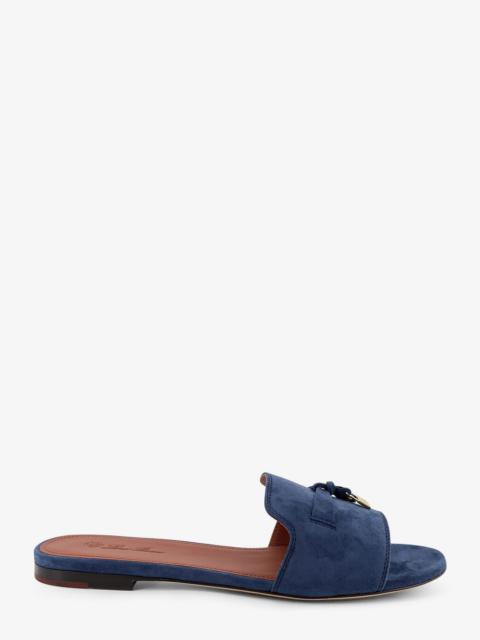 Loro Piana Loro Piana Suede Summer Charms Flat Sandals