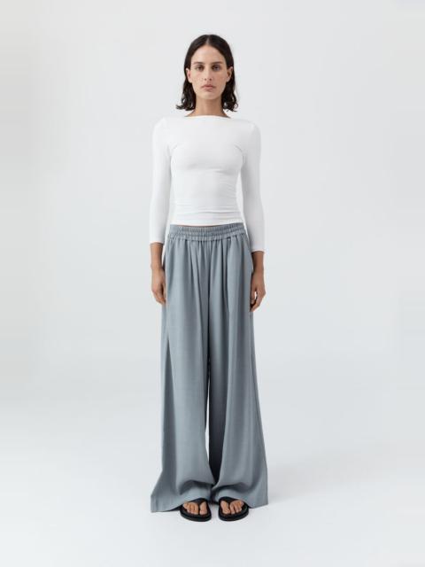 ST. AGNI Soft Jersey Ballerina Top - White