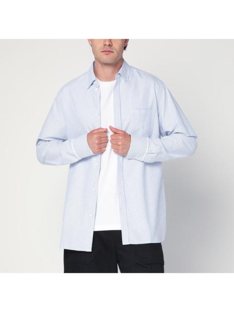 Golden Goose Golden Goose White/Blue Striped Shirt Men
