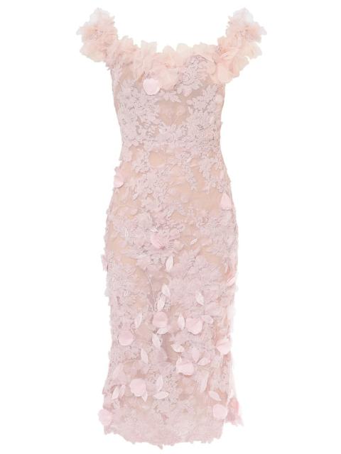 Marchesa Off Shoulder Dress