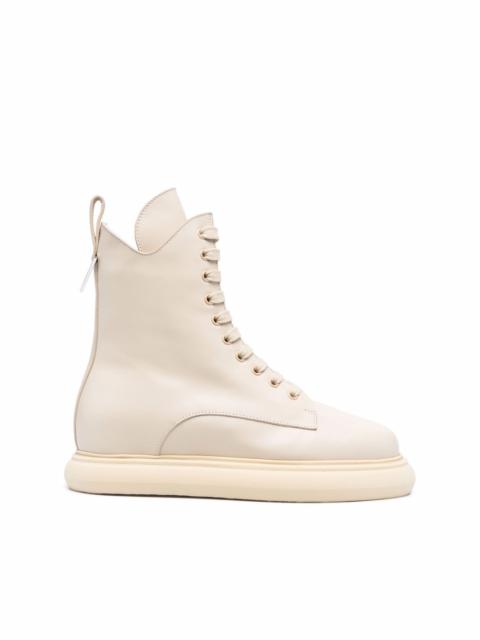 THE ATTICO leather lace-up boots