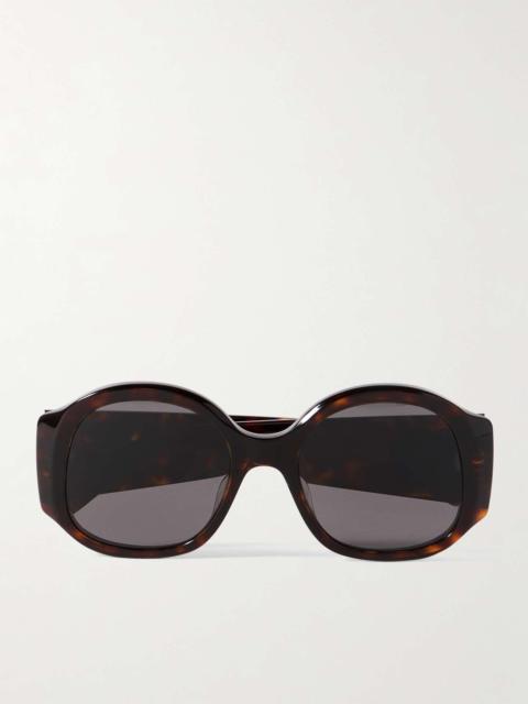Maxi Triomphe round-frame tortoiseshell acetate sunglasses Tortoiseshell