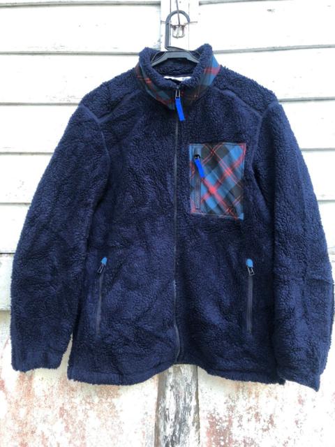 Other Designers Uniqlo - Bulky Fleece Jacket in Navy Blue
