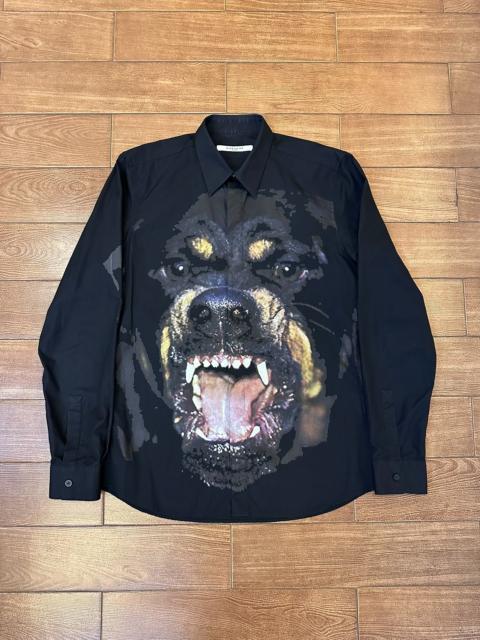 Givenchy Givenchy 2011 Riccardo Tisci Black Rottweiler Dog Head Shirt