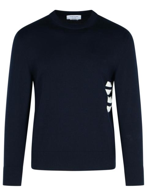 Thom Browne Thom Browne 'Stitch' Navy Cotton Sweater Men