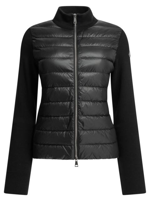 Moncler Moncler Padded Wool Cardigan Black Women