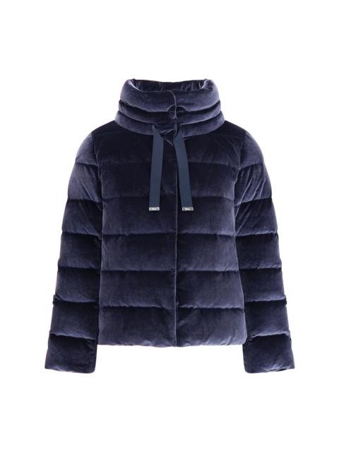 Herno Women Cotton Chenille-Effect Down Jacket