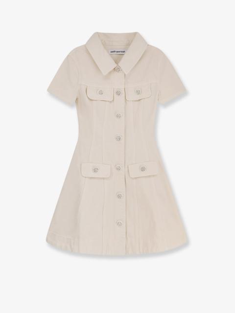 self-portrait Self Portrait Denim Short Dress