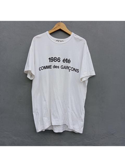 SZ- T021 CDG 1986 été Comme des Garçons t shirt