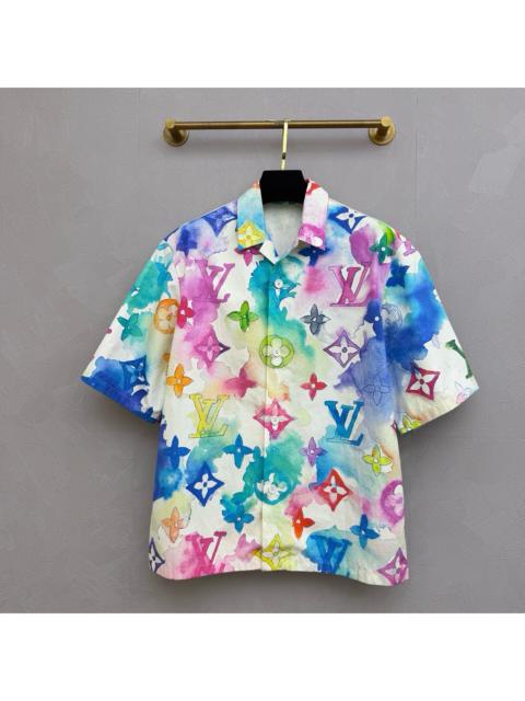 Louis Vuitton Louis Vuitton LV Gradient Monogram Print Short Sleeve Shirt