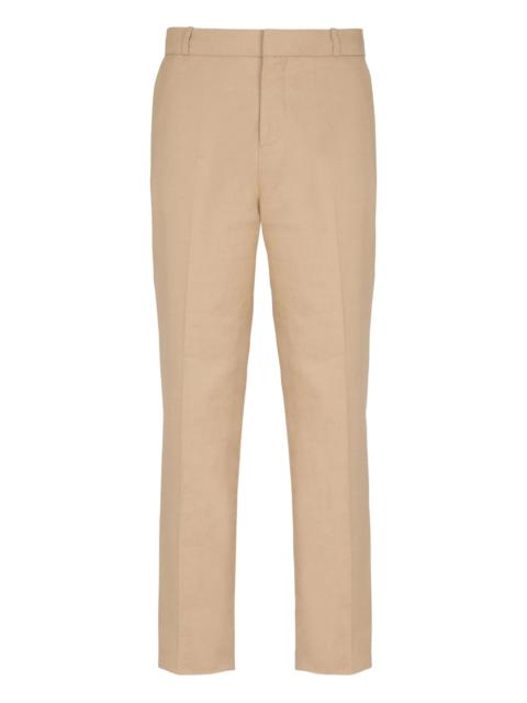 Balmain pressed-crease trousers