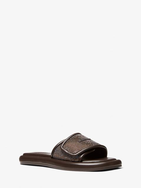 MICHAEL KORS Suki Embellished Slide Sandal