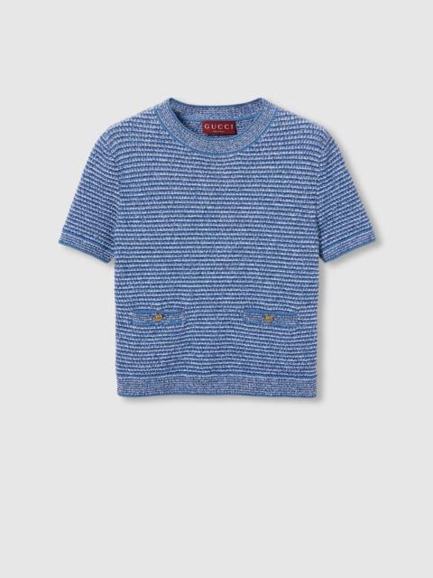 GUCCI Fine cotton crewneck top
