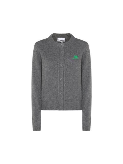GANNI Grey Wool Knitwear
