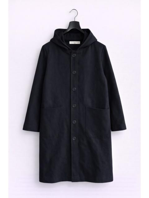 Other Designers Japanese Brand - Arancio Aran Hooded Long Coat Wool Blend Minimalist Style