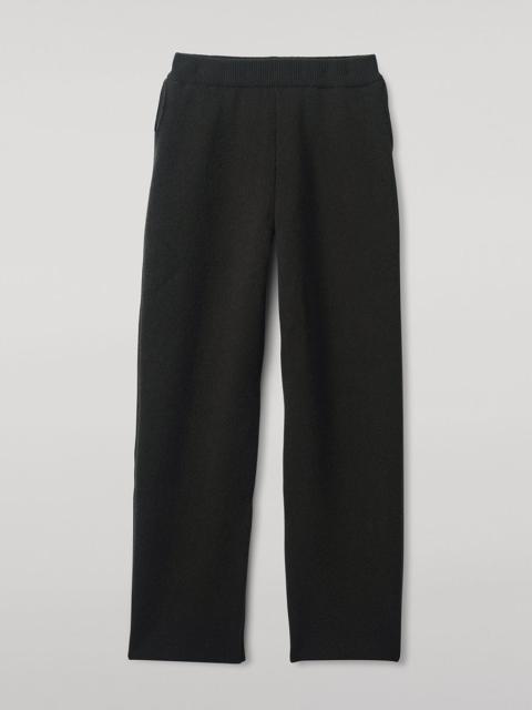 Johnstons of Elgin Double-Face Black Joggers