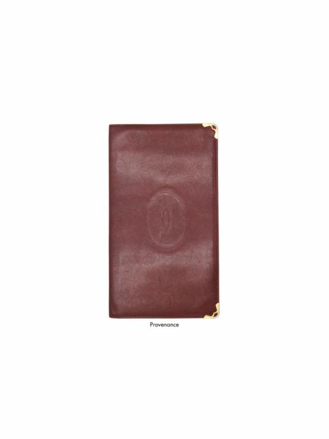 Cartier Cartier Long Wallet - Burgundy Calfskin Leather