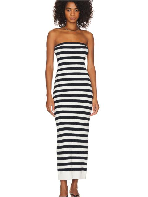 GRLFRND Paricia Striped Tube Maxi Dress