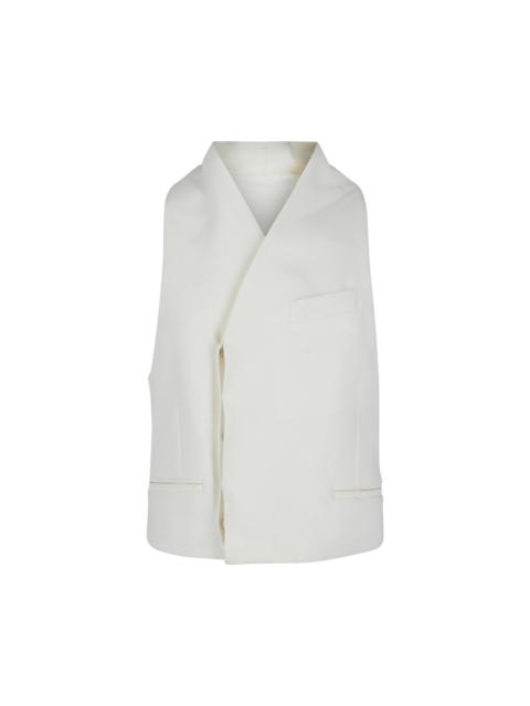 FERRAGAMO Ferragamo Surplice Vest 'White'