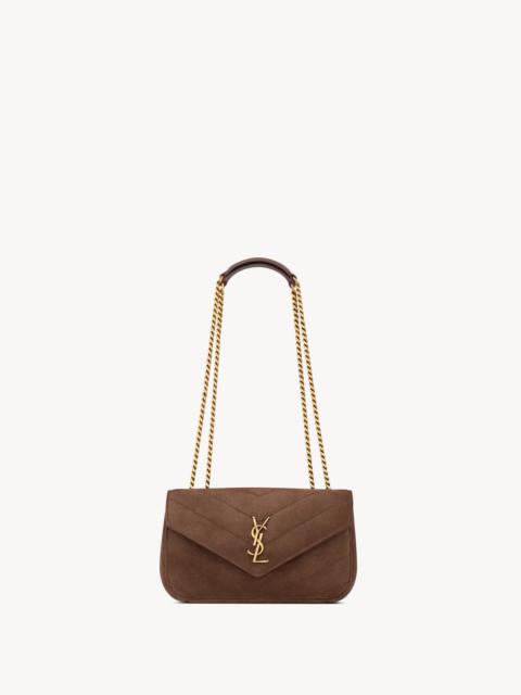 SAINT LAURENT LOULOU SMALL IN MATELASSÉ SUEDE